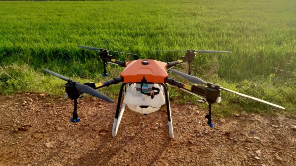 Drone spray in Cambodia